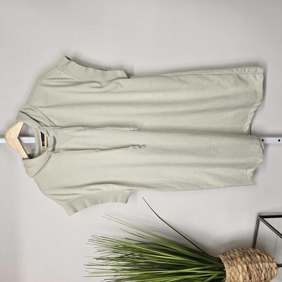 Zara Light Green Hoodie Dress - Comfortable and Stylish Medium - Picture 1 of 4